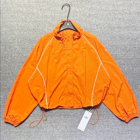 ALO Yoga Orange Track Pants & Jacket Set - Picture 2 of 6